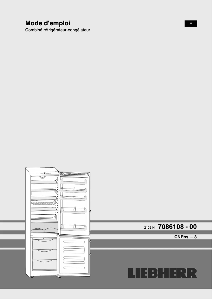 Image de la première page du manuel de l'appareil CNPbs 4013 Comfort NoFrost
