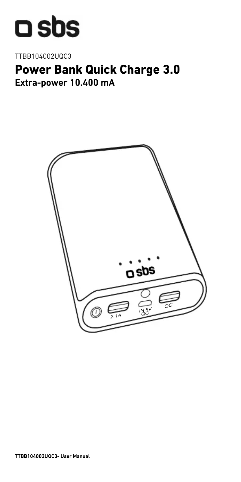 Page 1 de la notice Manuel utilisateur SBS TTBB104002UQC3