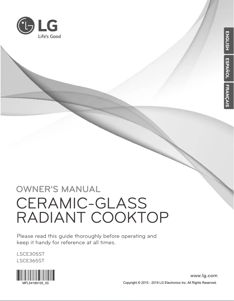 Image de la première page du manuel de l'appareil LSCE305ST