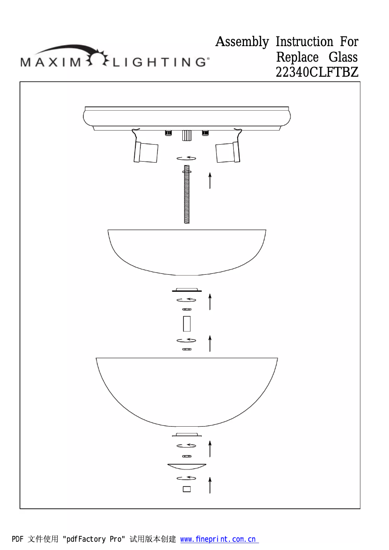 Page 1 de la notice Manuel utilisateur Maxim Bayview 22340CLFTBZ