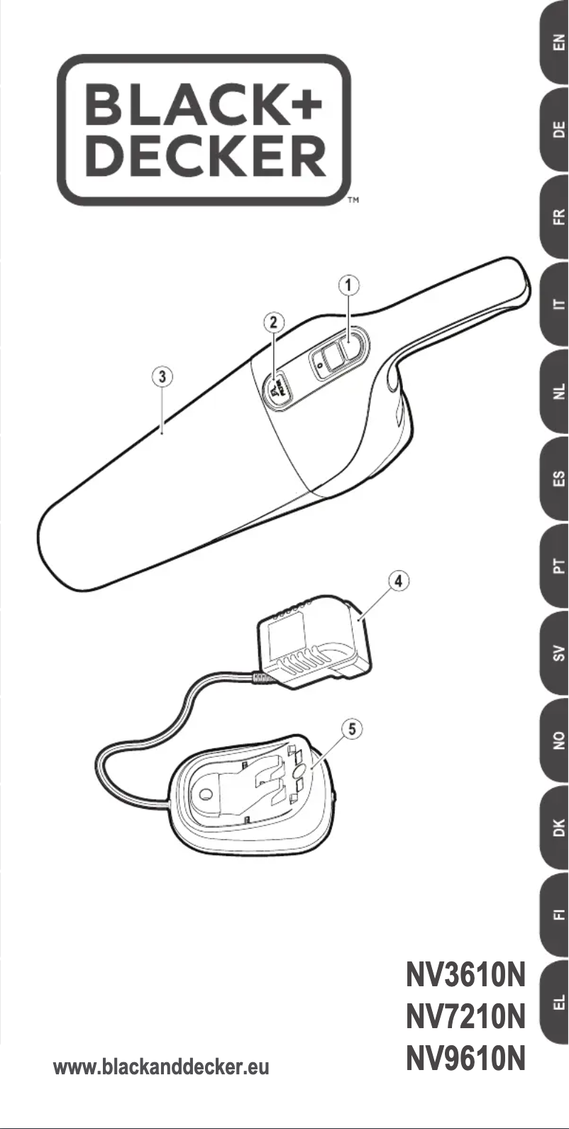 Page n°1 - Manuel utilisateur Black & Decker NV7210N