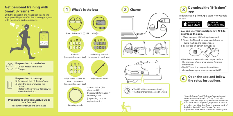 Page 1 de la notice Guide d'installation Sony SSE-BTR1