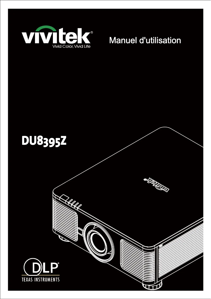 Page n°1 - Manuel utilisateur Vivitek DU8395Z