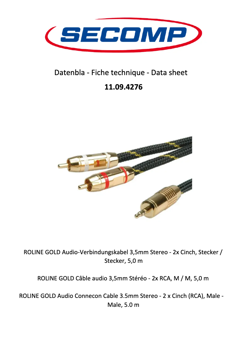 Imagen de la primera página del manual del dispositivo 11.09.4276