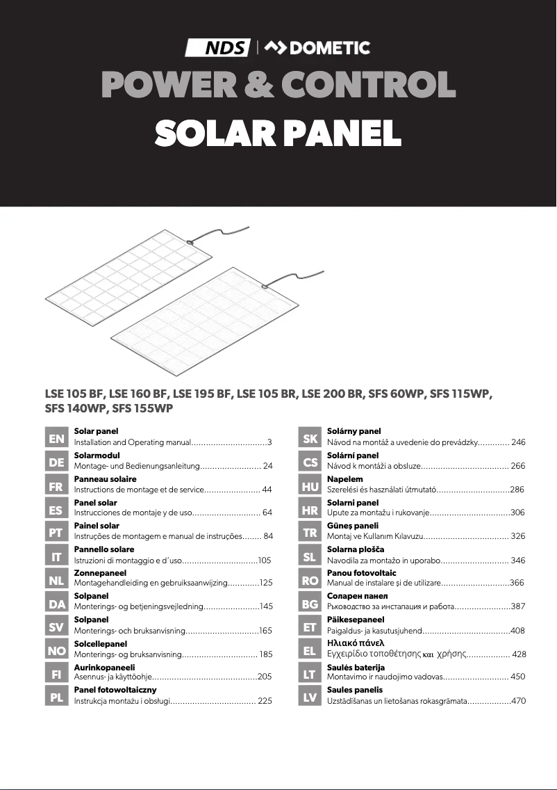 Imagen de la primera página del manual del dispositivo SFS115WP