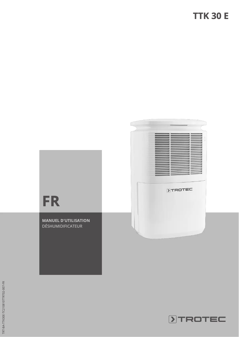 Página 1 del manual Manual de usuario Trotec TTK 30 E