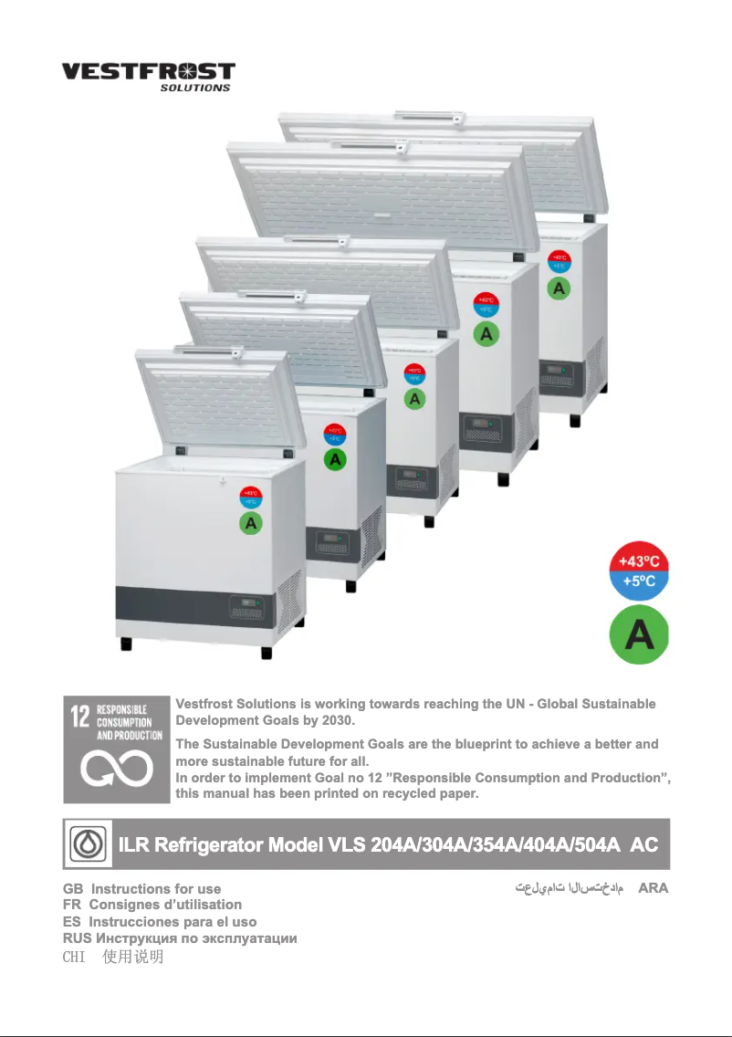 Image de la première page du manuel de l'appareil VLS 354A AC