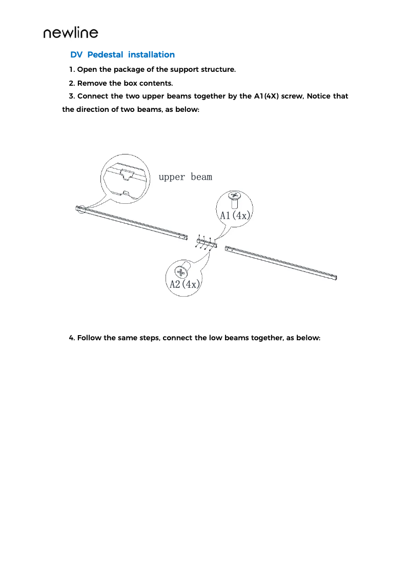 Page n°1 - Fiche technique Newline DV-18023H