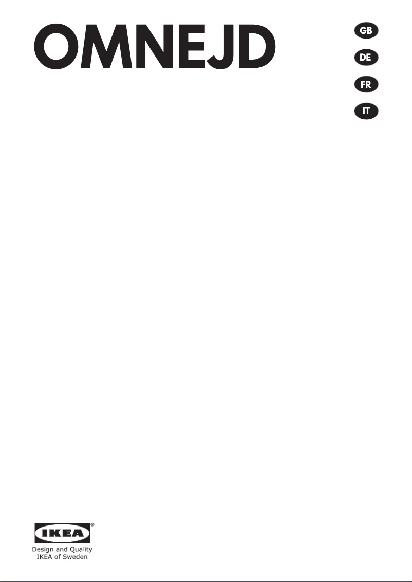 Page 1 de la notice Manuel utilisateur Ikea OMNEJD 105.217.35
