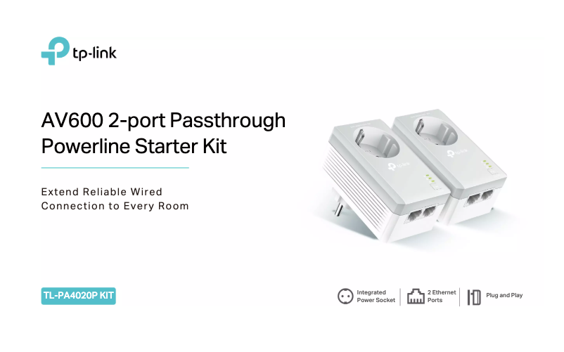 Página 1 del manual Ficha técnica TP-Link TL-PA4020P KIT