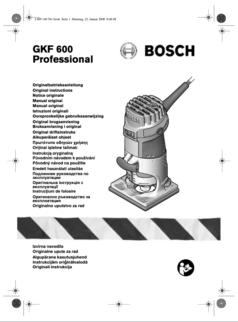 Image de la première page du manuel de l'appareil GKF 600 Professional