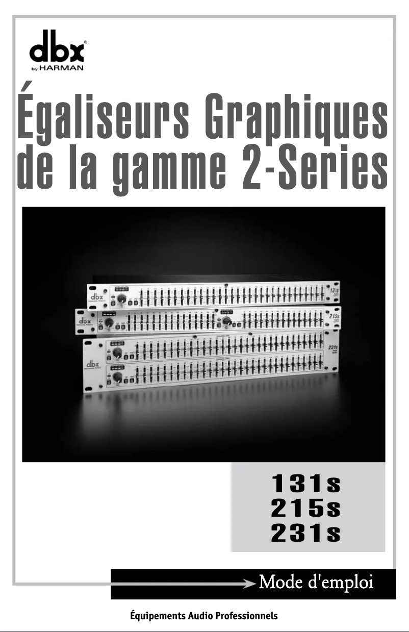 Page 1 de la notice Manuel utilisateur DBX 131s