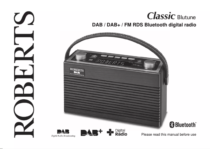 Page 1 de la notice Manuel utilisateur Roberts Classic Blutune