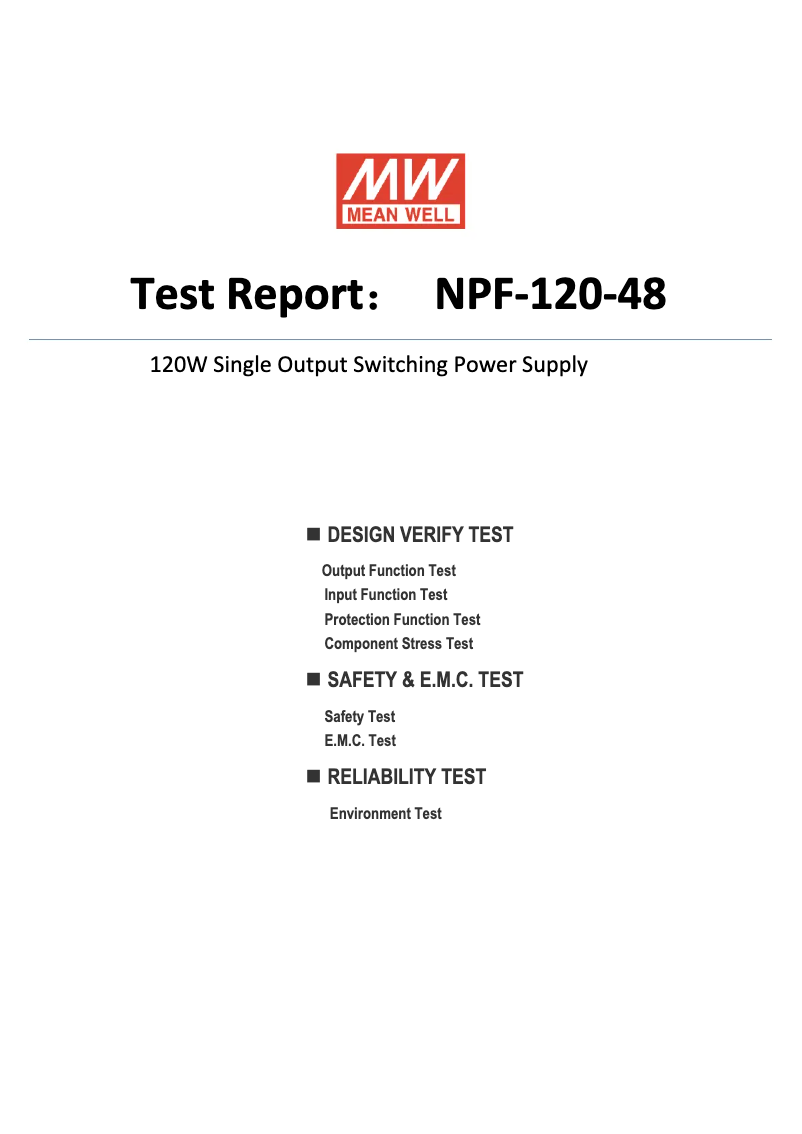 Image de la première page du manuel de l'appareil NPF-120-48