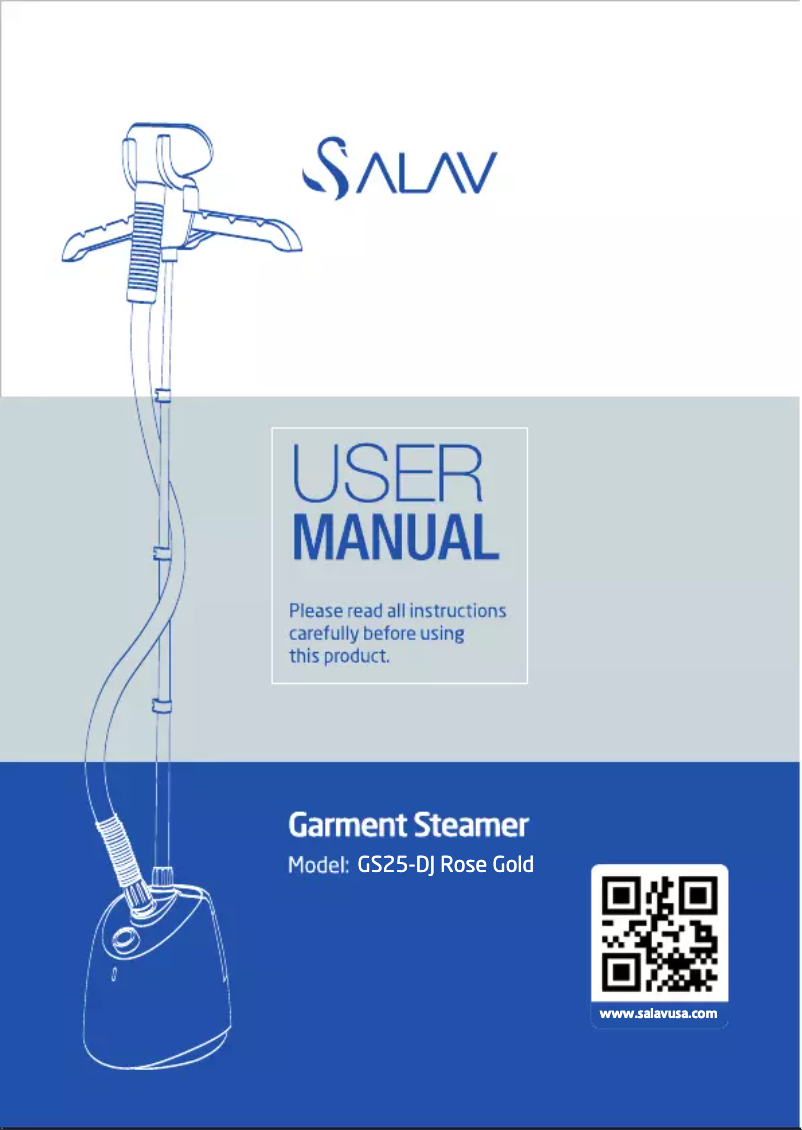Page n°1 - Manuel utilisateur SALAV GS25-DJ