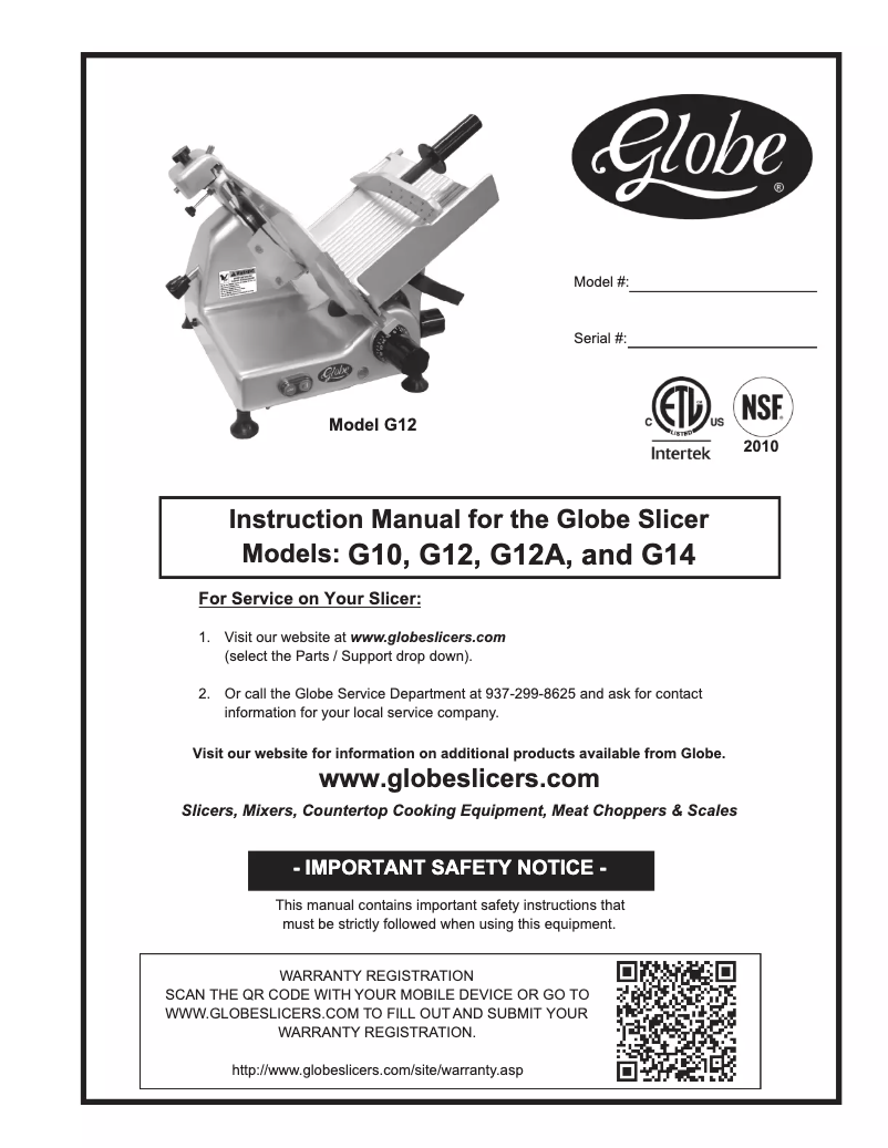 Image de la première page du manuel de l'appareil G14