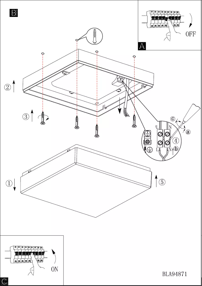 Page n°1 - Manuel utilisateur Eglo Sonella