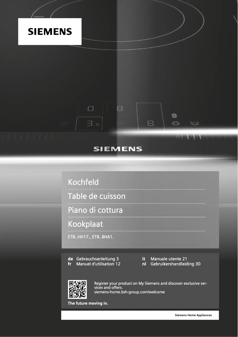 Page n°1 - Manuel utilisateur Siemens iQ300 ET81RBHA1D