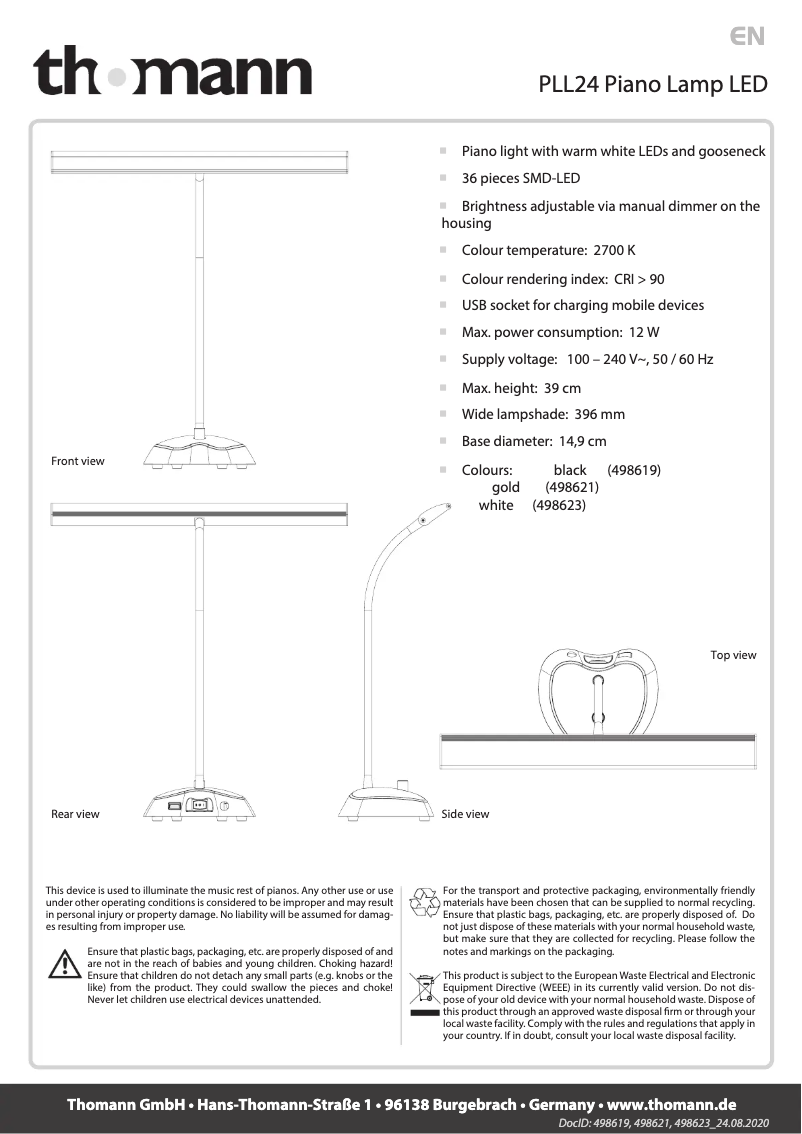 Imagen de la primera página del manual del dispositivo PLL24
