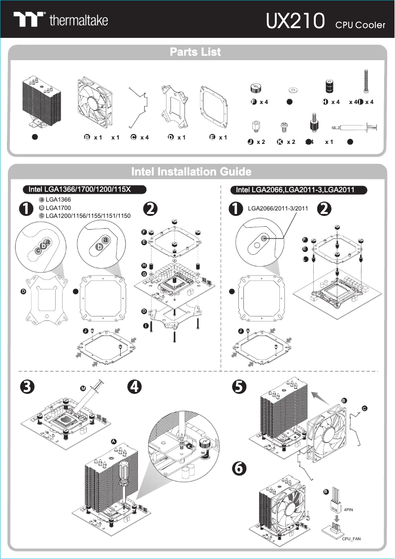 Page n°1 - Manuel utilisateur Thermaltake UX 210