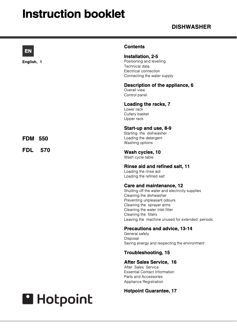 Image de la première page du manuel de l'appareil FDM550P