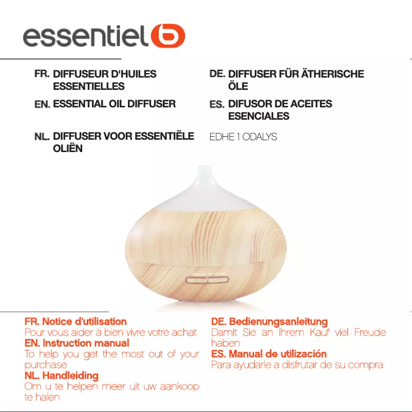 Page 1 de la notice Manuel utilisateur Essentiel B EDHE 1 Odalys