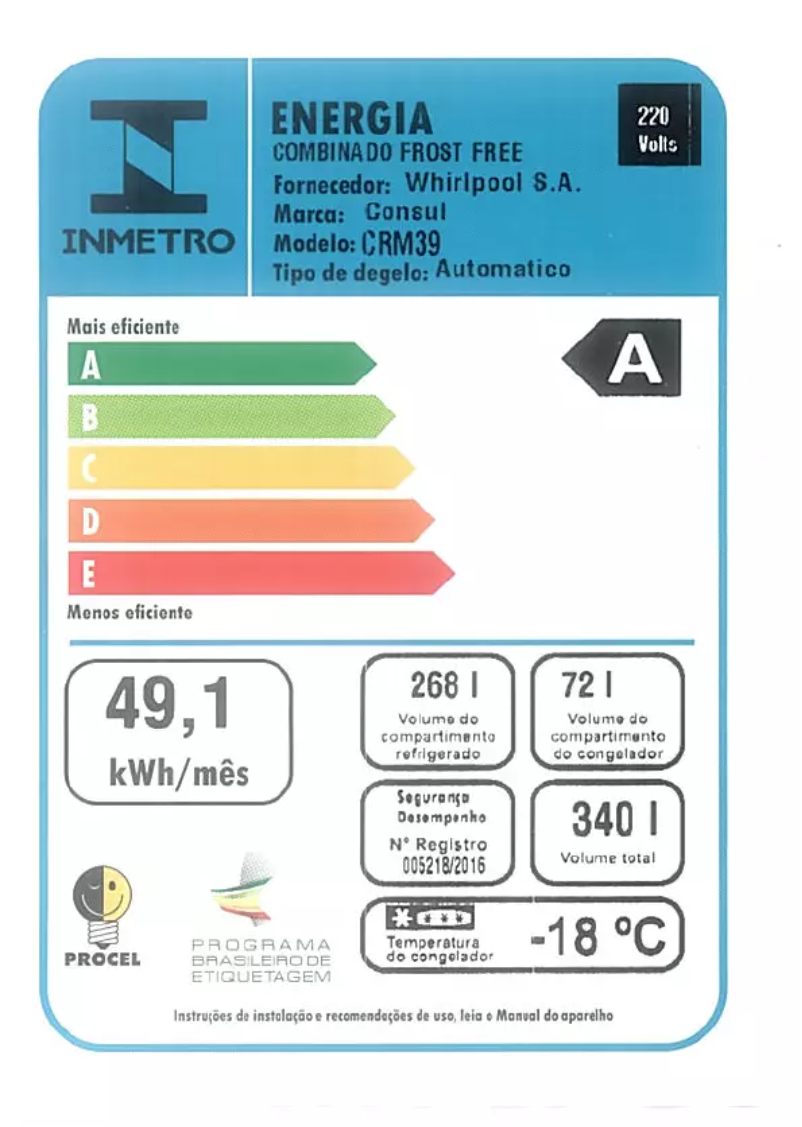 Image de la première page du manuel de l'appareil CRM39AK