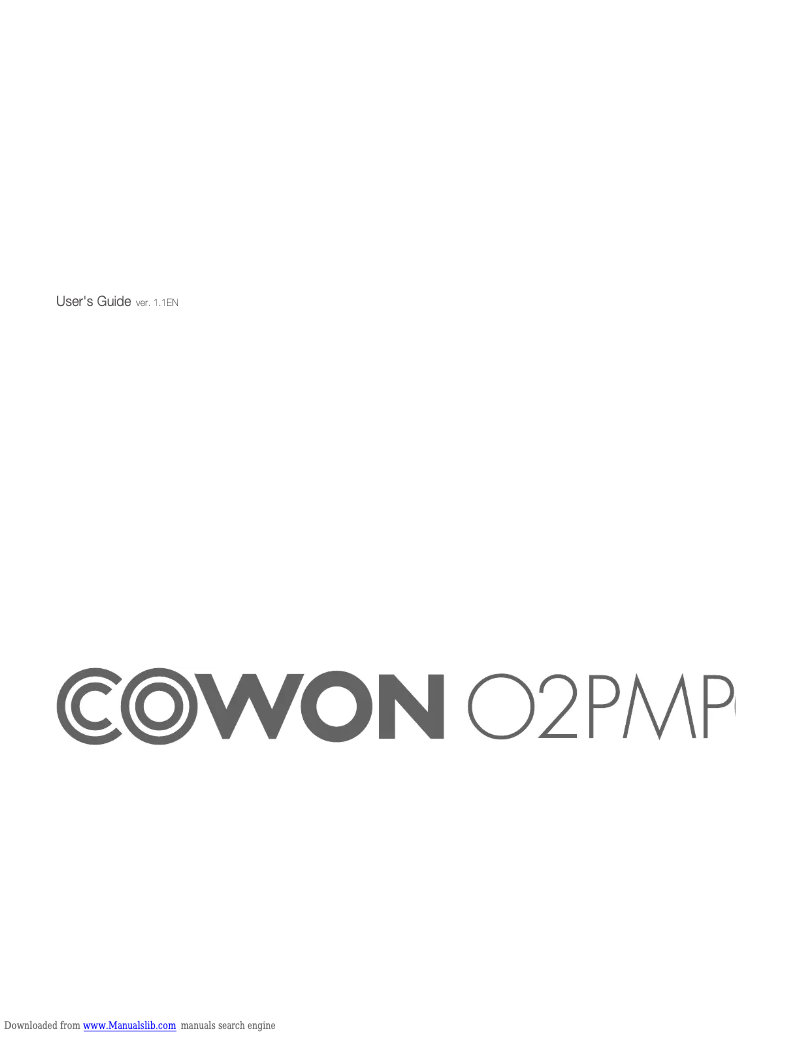 Image de la première page du manuel de l'appareil O2PMP