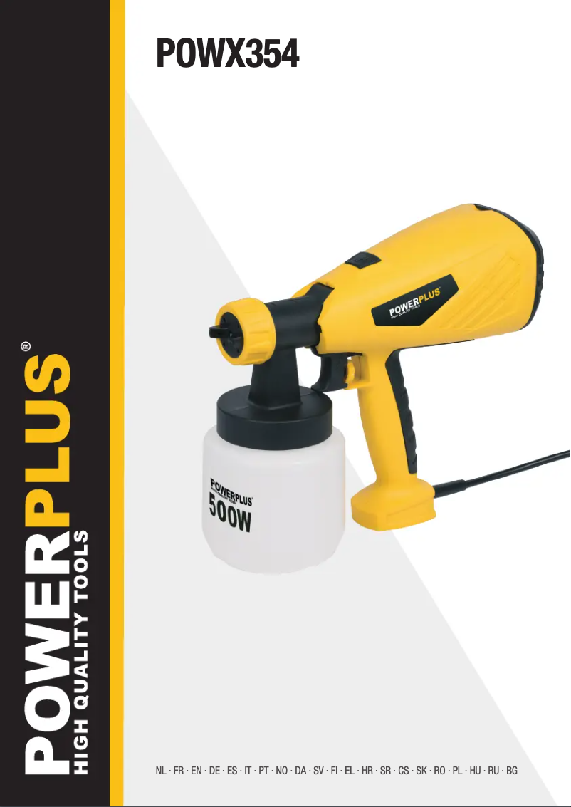 Page n°1 - Manuel utilisateur PowerPlus POWX354