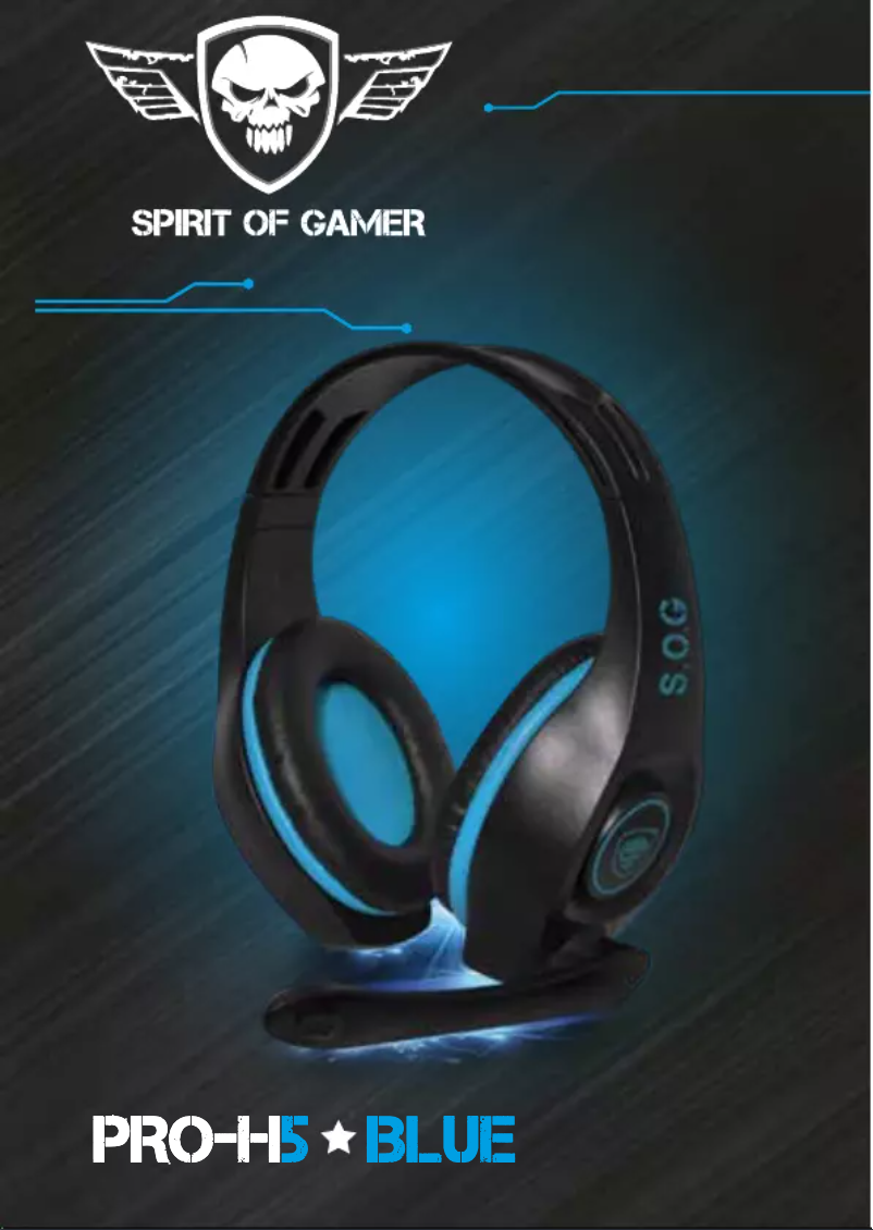 Página 1 del manual Manual de usuario Spirit of Gamer PRO-H5