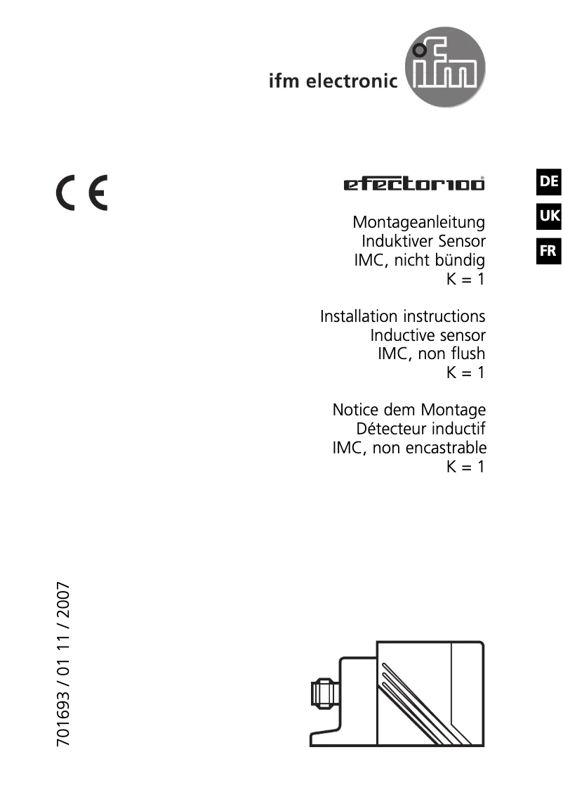 Page 1 de la notice Manuel utilisateur IFM IM5097
