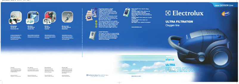 Page 1 de la notice Manuel utilisateur Electrolux Oxygen Z5920