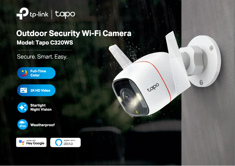 Page n°1 - Fiche technique TP-Link Tapo C320WS