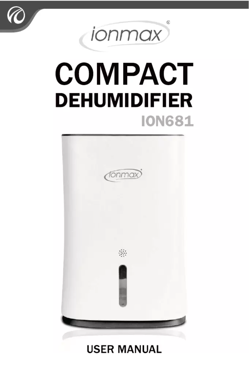 Page 1 de la notice Manuel utilisateur Ionmax ION681