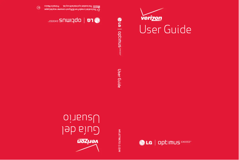 Page n°1 - Manuel utilisateur LG Optimus Exceed