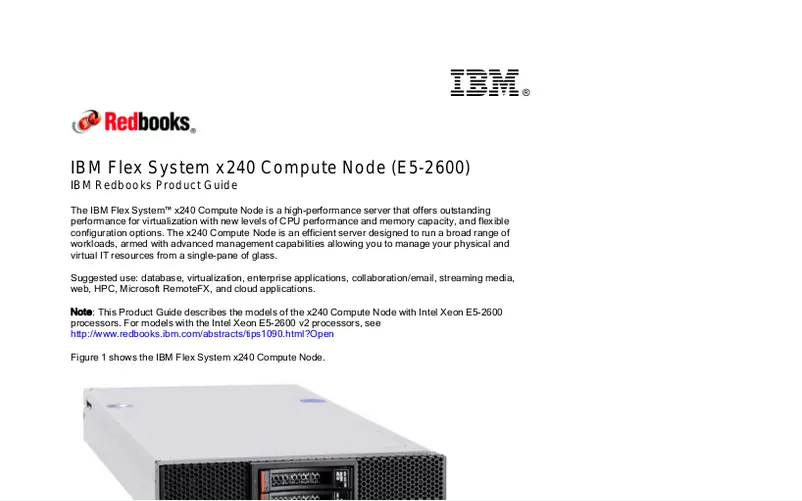 Page n°1 - Manuel utilisateur IBM Flex System x240