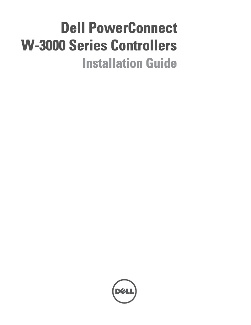 Page n°1 - Manuel utilisateur Dell PowerConnect W-3600
