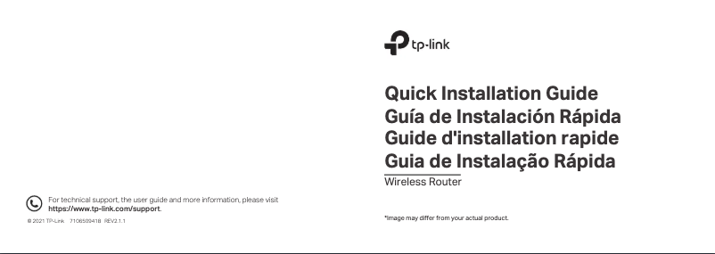 Page n°1 - Guide d'installation TP-Link Archer A9