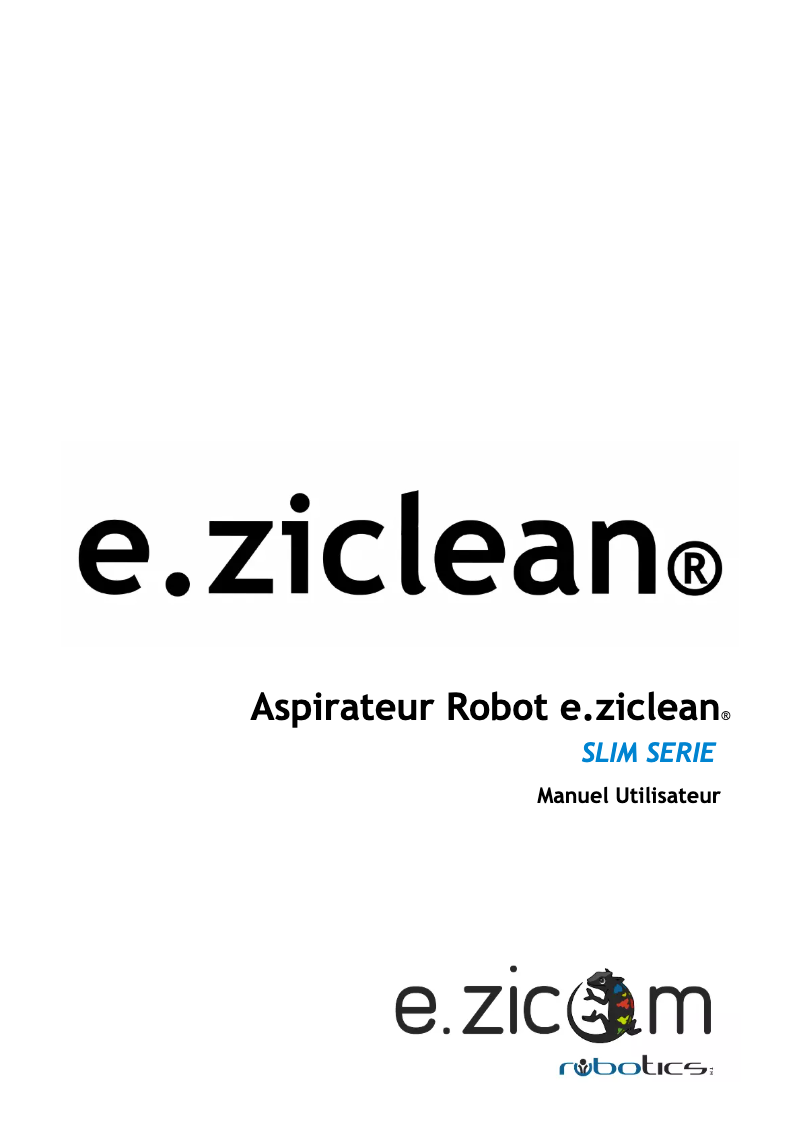 Page 1 de la notice Manuel utilisateur E.zicom E.ziclean Slim