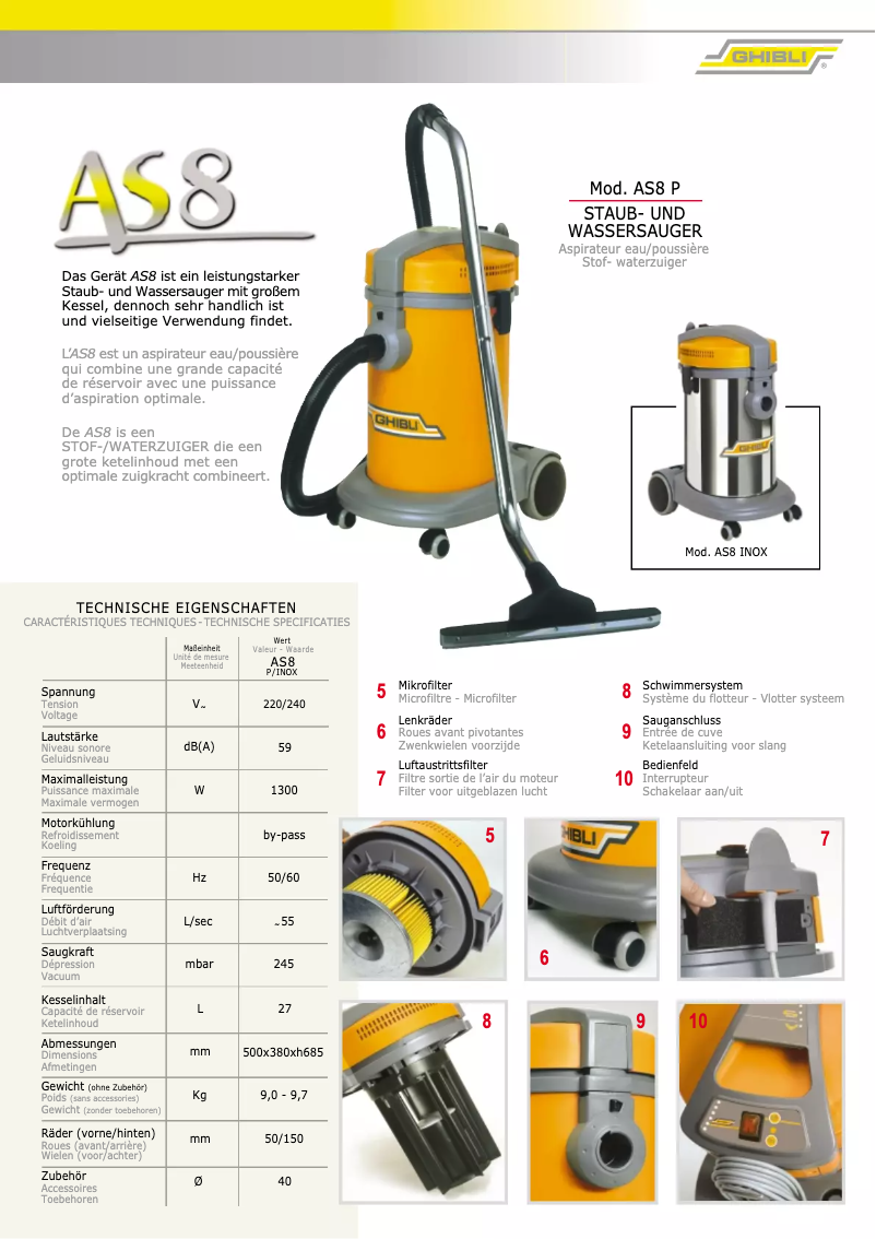 Image de la première page du manuel de l'appareil AS 8