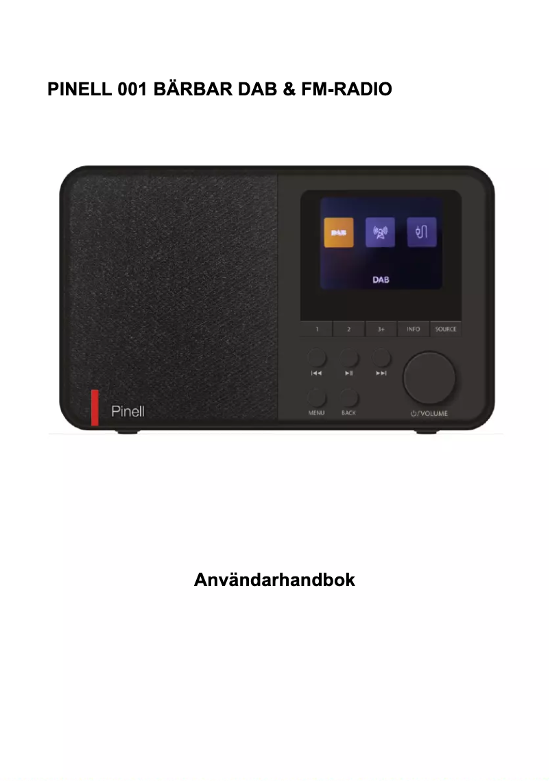 Page 1 de la notice Manuel utilisateur Pinell Supersound 001