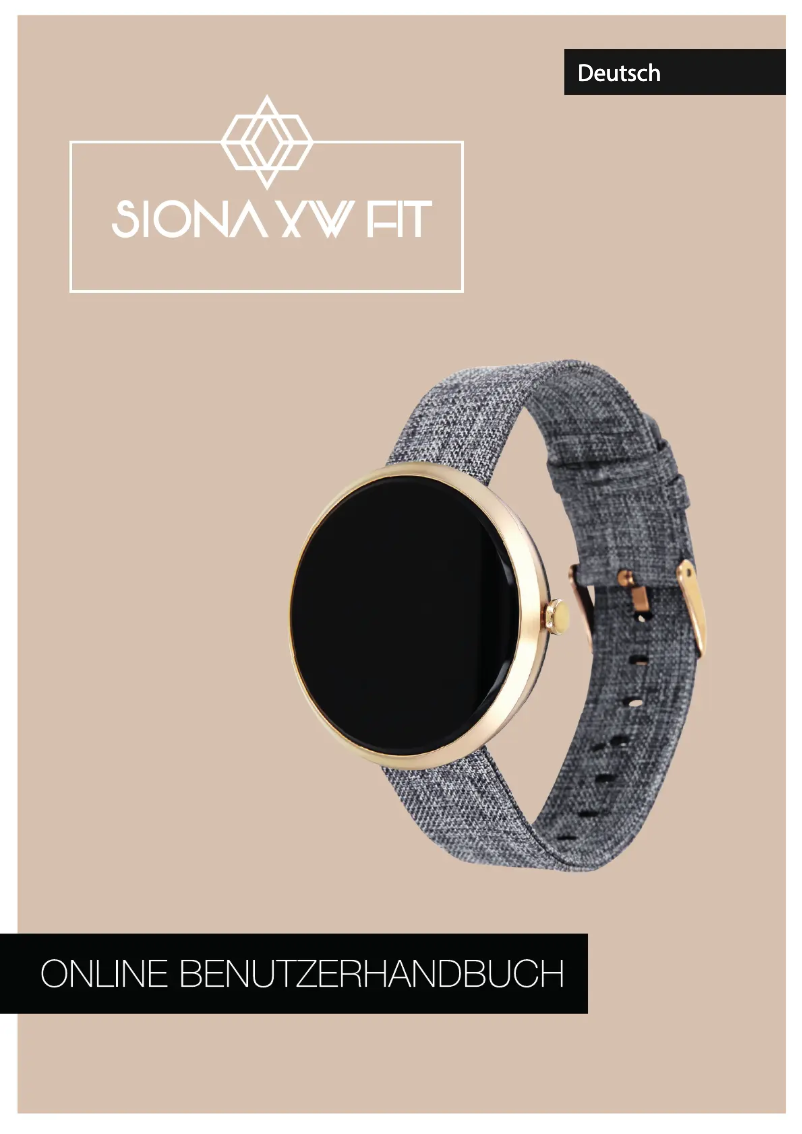 Image de la première page du manuel de l'appareil Sonia XW Fit