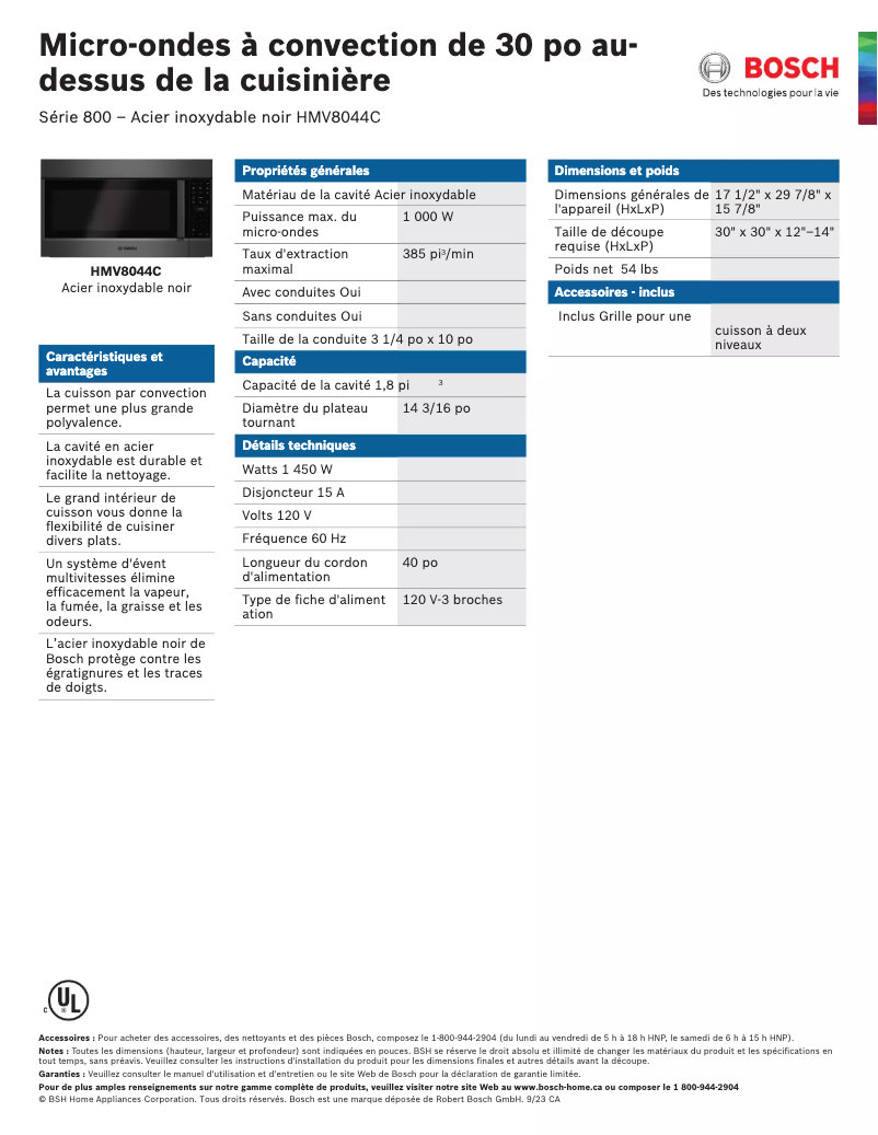 Image de la première page du manuel de l'appareil HMV8044C