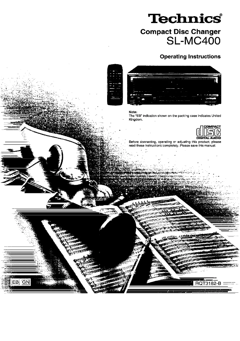 Page 1 de la notice Manuel utilisateur Technics SL-MC400