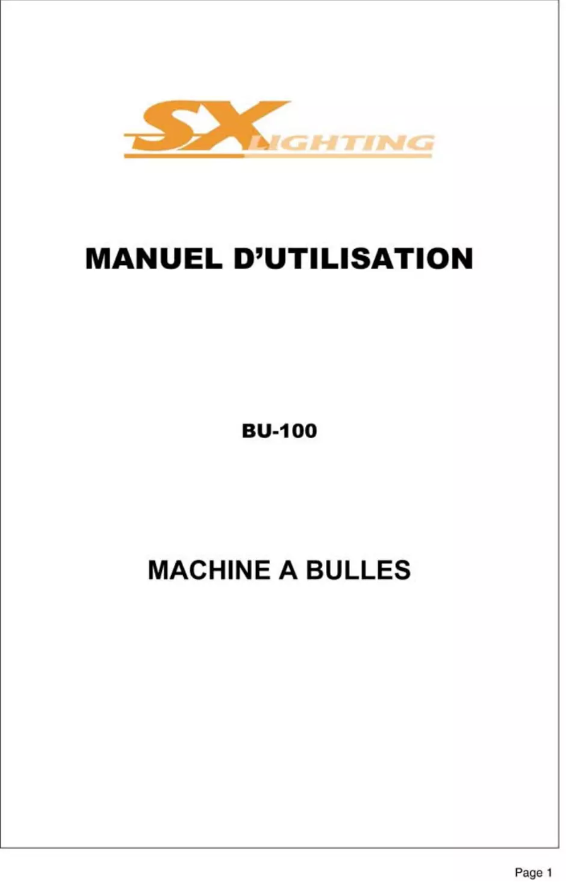 Image de la première page du manuel de l'appareil BU 100
