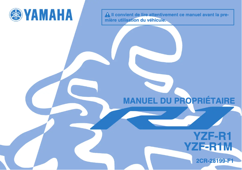 Page n°1 - Manuel utilisateur Yamaha YZF-R1 (2016)