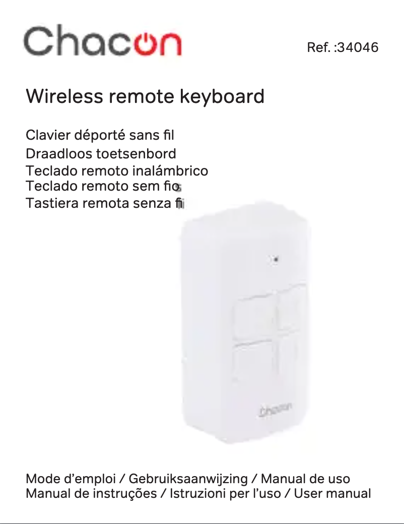 Image de la première page du manuel de l'appareil 34046