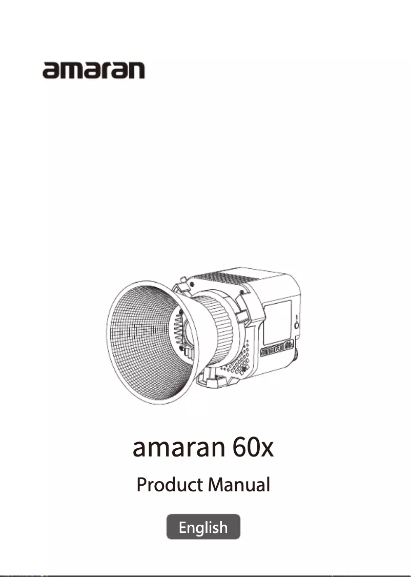 Page 1 de la notice Manuel utilisateur Amaran 60x