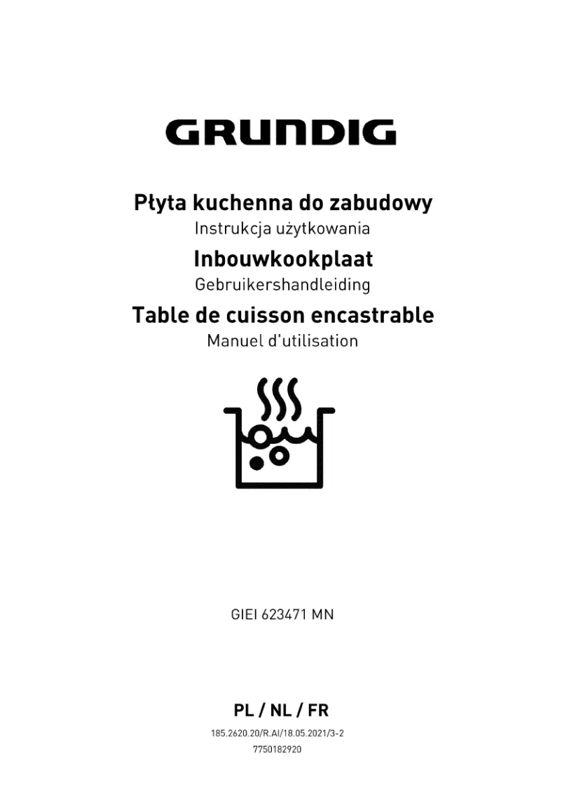 Page 1 de la notice Manuel utilisateur Grundig GIEI623471MN