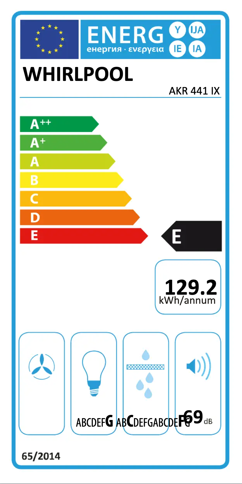 Page 1 de la notice Manuel utilisateur Whirlpool AKR 441 IX